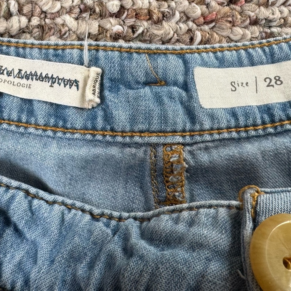 Anthropologie Light Blue Wide-Leg Jeans - Picture 6 of 8
